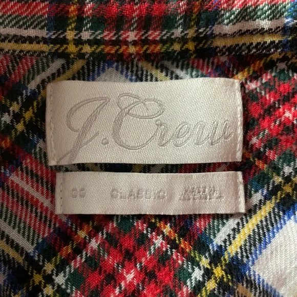 J Crew women’s plaid Snowy Stewart Tartan Flannel Size OO extra small - Picture 4 of 15
